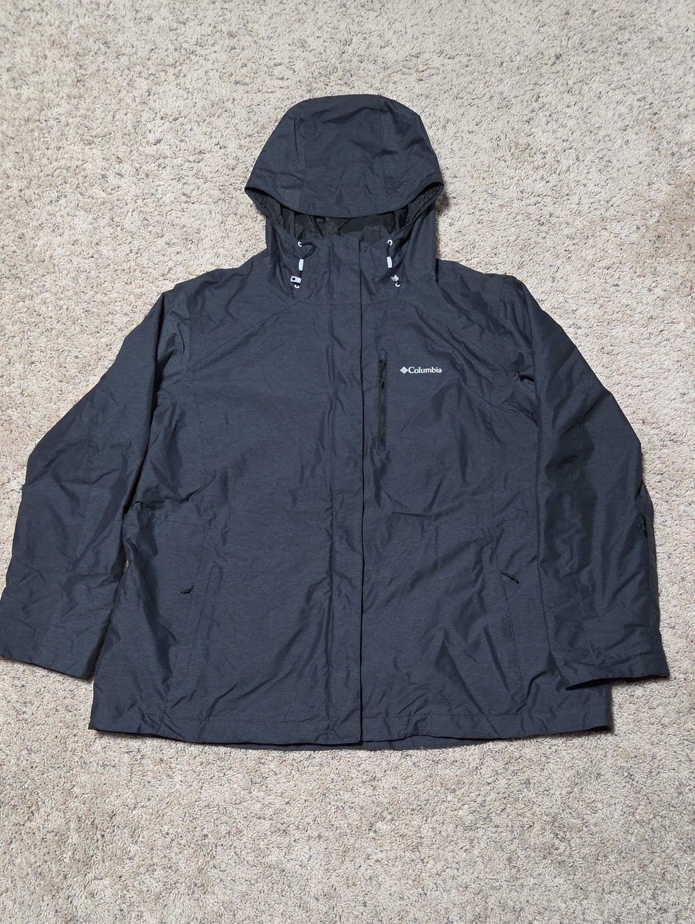 Columbia Women’s 3-in-1 Interchange Omni-Heat Jacket Charcoal Gray / Black - 3XL